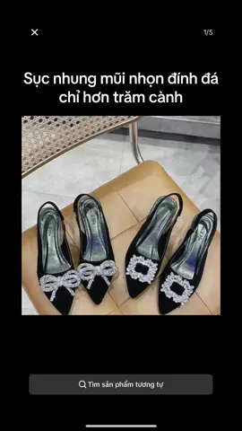 Sục nhung mũi nhọn đính đá #viraltiktok #xuhuongtiktok #thudong2023 