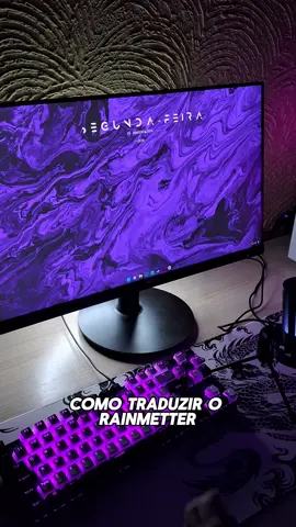 COMO TRADUZIR O RAINMETTER EM MENOS DE 1 MINUTO . #setup #rainmeter #pc #minimalist 