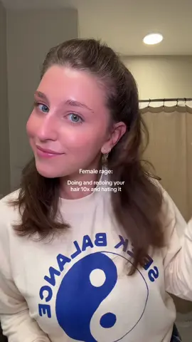 Just trying to do a cute hairstyle like @Kyla Lee 🎀  #femalerage#hairstyle#hairtok#rushing#grwm