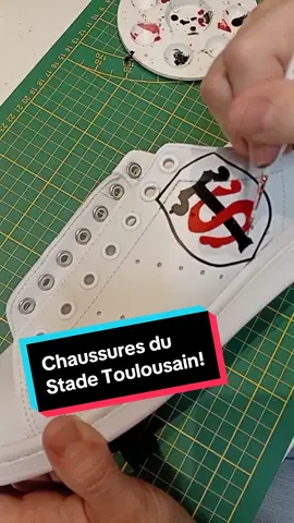 On m’a donné des chaussures personnalisées! 🔴⚫️ #prof #professeur #monsieurprof #stadetoulousain❤️🖤 #stadetoulousainofficiel #stadetoulousain #rugby #chaussures #shoes #art #style #adidas 