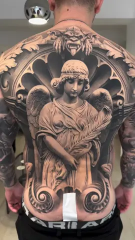 Artist • @chircatattoo Healed back piece  @monocromstudio_ #tattoo #tattoos #tattooart #tattootiktok #fyp #fypシ 