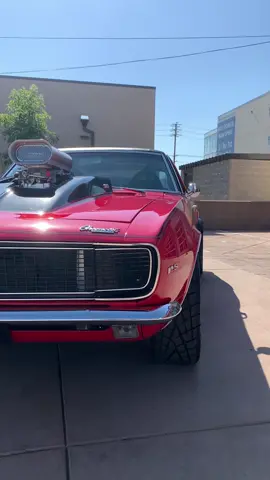 New episode out now with this custom 1967 Chevrolet Camaro RS 🏎️💨  This powerful classic features a 383ci stroker V8 built by Smeding Performance, topped with a 671 blower by the Blower Shop, and paired with a TCI 700R4 transmission.  #camarors #customvehicles #restomod #camarolove #1967camaro #chevorlet #chevorletcamaro #chevycamaro #classiccamaro #dragrace #dragracing
