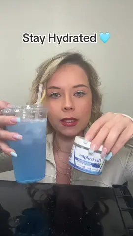 HYDRATED WINTERS ❄️ 🩵 Search Amazon for Blue Raspberry Electrolytes 💙 for this drink. It’s the 4th (ish) one down  (linked in my storefront too to make it easier to find) #stayhydrated #salt 