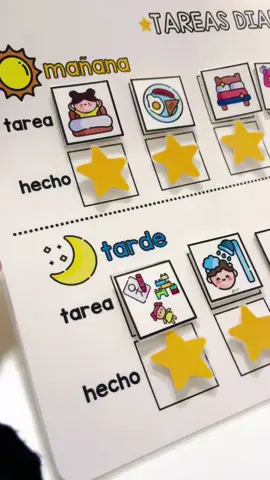 ¿Rutina para tu peque🧠? Te diseñamos tu cuadro de tareas diarias #fyp #rutina #niños 