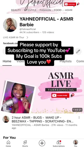 Please support by subscribing to my YouTube link in bio💋💕 Goal is 100k subscribers #asmr #greenscreen 