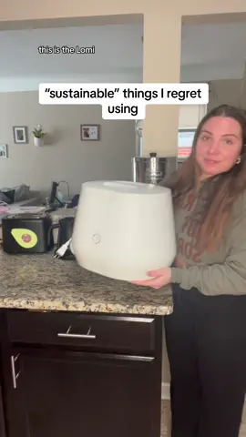 sustainable things i regret using- the lomi. I know this may be the only option for some people to compost, and i do believe its better than nothing BUT there are many more affordable and more sustainable ways to compost.  @Sabrina #deinfluencer #deinfluencing #lomi #lomicomposter #composting #compost #vermicomposting #sustainableliving #reducefoodwaste #sustainabilitytiktok #ecofriendlyproducts #lowwasteliving #zerowaste 