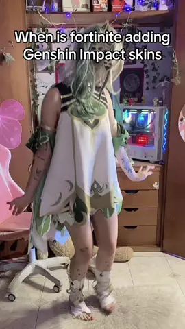 NAHIDA 🌱 #GenshinImpact #fortnite #nahidacosplay #nahida #cosplay 