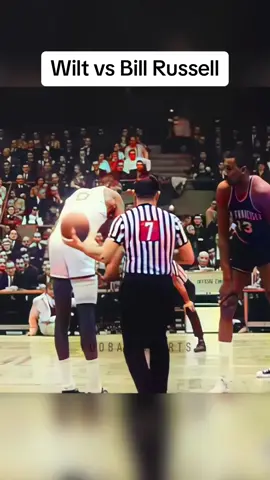 Wilt Chamberlain vs Bill Russell in 1964 🔥 shoutout Foobas Sports on YT for the footage #NBA #basketball #sports #foryou #fyp 