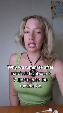 Why we ruminate after  narcissistic abuse + 7 tips to ease the  rumination. #narcaware #narctokadvice #narc #narcissist #narcissisticrelationship #discardedbythenarc #discardphase #narcissisticrelationshiprecovery #narcissisticrelationshiprecoverycoach #narcissisticabuse #narctok 