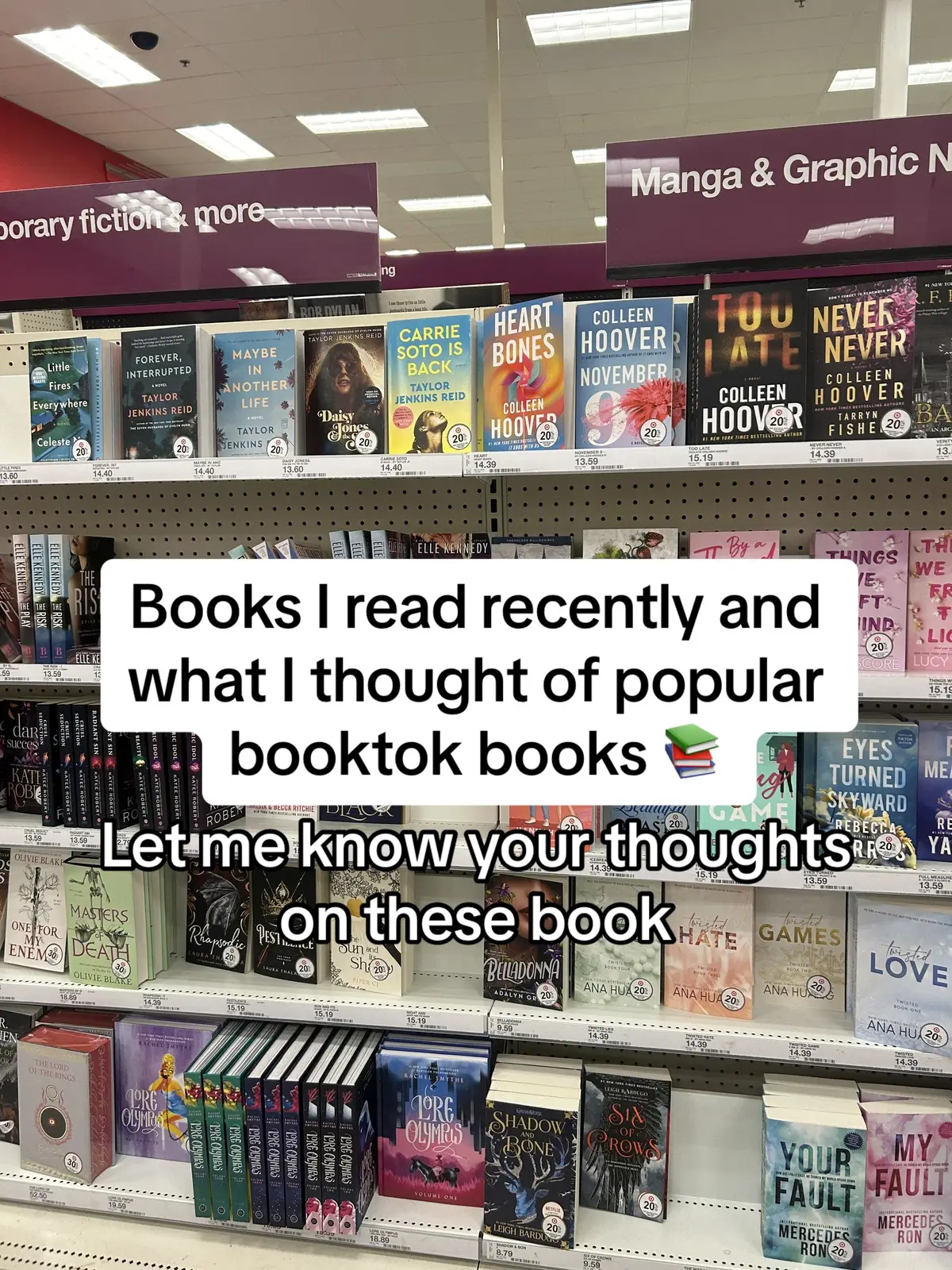 Let me know what other books I need to read! #BookTok #books #BookRecommendations #bookrecs #bookreview #targetbooks #twistedlove #twistedseries #praise #saracate #salaciousplayersclub #icebreaker #hannahgrace #agggtmseries #hollyjackson #jennettemccurdy #grumpysunshineromance #hockeyromance #bookworm @Sara Cate @Ana Huang @Hannah Grace @Holly Jackson @Jennette McCurdy @target 