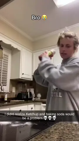 POV: You're watching this after midnight... #fyp #blankheaven #food #ketchup #bottle #shake #funny #mishap #foru #explode #kitchen #midnight #shennanigins #foodmess #mess