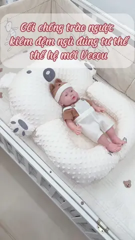 Gối chống trào ngược kiêm đệm ngủ đúng tư thế Veeou #chowbaby #goichongtraonguoc  #veeou #dososinhchobe 