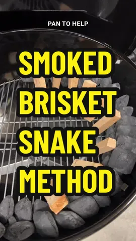 Let’s smoke a brisket on the Weber kettle using the snake method.   Today I’m smoking a 17lb Creekstone Farms brisket from CrowdCow.com.  What’s unique about CrowdCow is that they let you pick the farm the meat comes from.  Build the snake along the rim of the charcoal grate. Make sure each piece touches the one next to it.  Then put some wood chunks on top.  I add a foil pan to help deflect the heat. You can add water if you need the extra humidity.  Start the fire with a handful of charcoal and a wood chunk. Light the snake by placing the lit charcoal on one end. It will burn from that end to the other at a consistent temp for many hours. Place your trimmed, slathered, and rubbed brisket on the grill opposite the fire.  Start with top and bottom vents wide open.  Close the bottom vent halfway to restrict airflow when the kettle temp hits 250 degrees.  Put the top vent opposite the fire so the smoke travels over the meat and out the vent. Optionally spritz it once in a while with an apple cider vinegar and worcester mix. That will slow down the cooking of the outside so the inside has time to catch up.  You may need to rotate or move the brisket around as it cooks to avoid the direct heat.  Cover any crispy edges with foil or put it in a foil boat to help keep the flat moist while continuing to render the fat cap.  Only cover completely if you are happy with the bark. Remove it from the heat when it is probe tender throughout, right around 203 degrees. Wrap the whole brisket in foil or paper and let it rest.  You could eat it once the temp drops to 165 degrees, but it’s late today, so I’m resting this one overnight. The next morning I sliced in. It turned out wicked juicy and had a nice dark bark.  I made my kid a brisket sandwich for school lunch.  Sure beats the school lunch I had as a kid.  Give the snake method a try and let me know how it turns out.  Use code BBQ15 at CrowdCow.com for 15% off $199+ You can find all the gear and meat I use on my gear page.  You can order the Creekstone Farms Brisket from @Crowd Cow  #bbq #brisket #smokedmeat #howto #learn #smokedbrisket #webergrills #friendsofweber --- Please note that I am an affiliate. This means I earn a small commission at no extra cost to you if you decide to purchase with my code. I only recommend and talk about products and services that are wicked good and I use myself. 