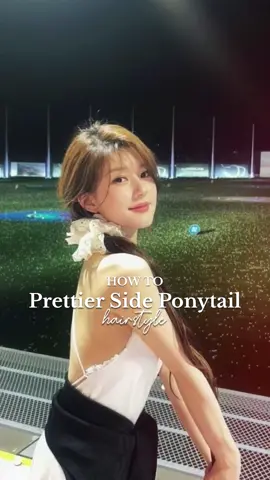 How to get Prettier Side Ponytail ✨🙌🏻 Hope u guys like it 🥰🫶🏻 #ponytail #hairhack #hairstyletutorials #fyp #foryourpage #zhaolusi 