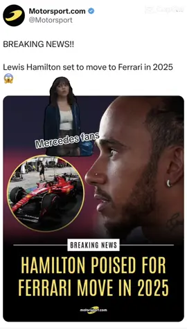 Mercedes fans, how you feeling today? 👀 #LewisHamilton #Mercedes #F1 #Ferrari