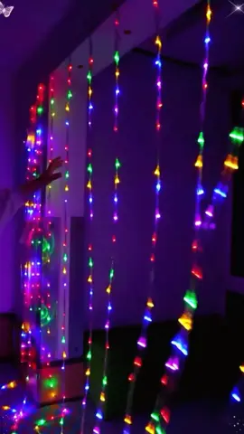 Led curtain light # 7 color light # string light # atmosphere light#foryou #malaysia #tiktok #fyp #2024 