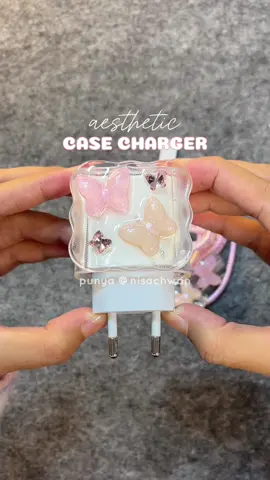 suka bgt sama motifnya🎀✨ #pelindungkabel #pelindungcharger #casecharger #pelindungcasan #aesthetic 