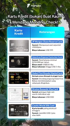 Denger-denger sih Mama Gigi punya salah satu CC ini 👀  Gaji UMR bisa gak ya nikmatin fasilitas ini gak sih 😭😭😭😭 #Finpedia #Kartukredit #cc #tabungan #investasi #creditcard #sultan #fyp #nagitaslavina #fypage 