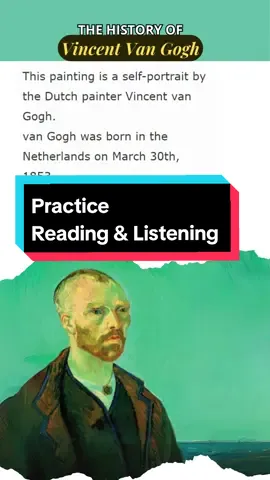 Who was Vincent Van Gogh? Quem foi Vincent Van Gogh? #vincentvangogh #listeningpractice #readingpractice #history