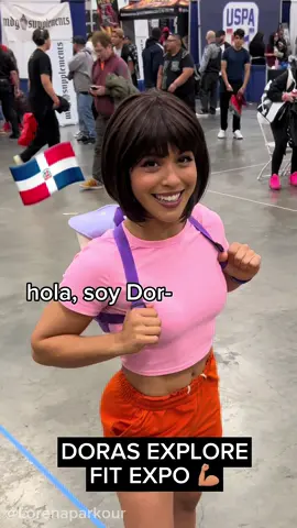 EXPLORING THE FIT EXPO 💪🏽💪🏽 spoiler: Dora dies at the end ⚰️ BUFF DORA: @bane_armstrong 💅🏼💅🏼 Special guests 🤭💖:  @martinslicis THE WORLD’S LITERAL STRONGEST MAN TWERKING!!! PROTECT HIM AT ALL COSTS 😭  @britthertz matching unhinged athletic energy af 😭   @tonygaste MI CONTENDIENTE 💙🔥🙏🏽 gracias campeón!  @kingvader INSTANT good vibes everywhere he spawns 😭 Feat. Wilhelm 😏 Big shoutout to the MANN @mannbilly for filming so much! Thank you for the fun day!! 🥹🙏🏽 Dora Remix 🎵: JR-15  ———————————————————————— #dora #cosplay #ax  #doracosplay #dominicandora #doratheexplorer #funny #dominicana #rd #platanopower #stunts #stuntdouble #calisthenics #parkour #freerunning #sctop10 #viralvideos #fitexpo #thefitexpo