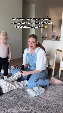 Usually this conversation of food goes longer but for the video sake, we cut it off here lol #couple #married #pregnantwife #pregnant #husbandandwife #coupleshumor #foryoupage #fyp #pregnancycravings #pregnancy #pregnancyhumor #viral #trending #moms #momsofinstagram 