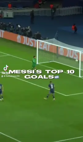 Messi’s top 10 goals, So far 🥶 #fyp #viral #footy #messi #goat #worldcup2022 #2024 #new #year #goals #topbins #challenge #Love 