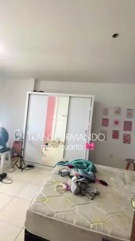Transformando meu quarto, oque acharam? 🫶🏼🎀🌷 #foryoupage #foryou #quarto #pinterest 