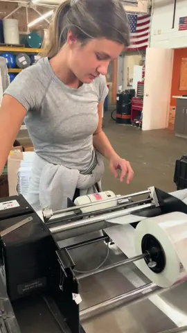 Labeling our nostalgic baby powder lotion 💘 #babypowder #thelotioncompany 