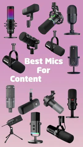 Best Microphones for Content Creators in 2024  #contentcreation #contentcreator #contentcreatortips #videoediting #microphones 