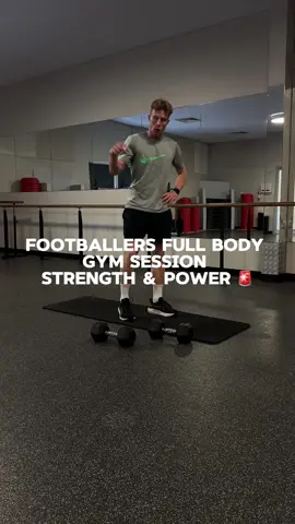Footballers strength and power gym session #football #gym #footballtiktok #power #strength #fyp #foryou #brisbane #session #body #fit #Fitness