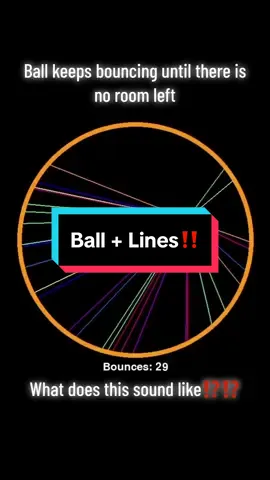 How many bounces? 🤔 #satisfying #satisfyingvideo #physics #physicssimulation #simulation #geometricjoy #coding 