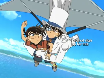 a minute with chaotic duo 😆 『 #detectiveconan #edogawaconan #kaitokid 』