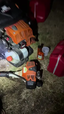 Finally got around to adding fuel stabilizer to some of my equipment! 🫠 Still need to do my echo PAS but it needs a new fuel filter put on it first lol   #startron #fuel #hustlerturf #storing #echo #stihl 