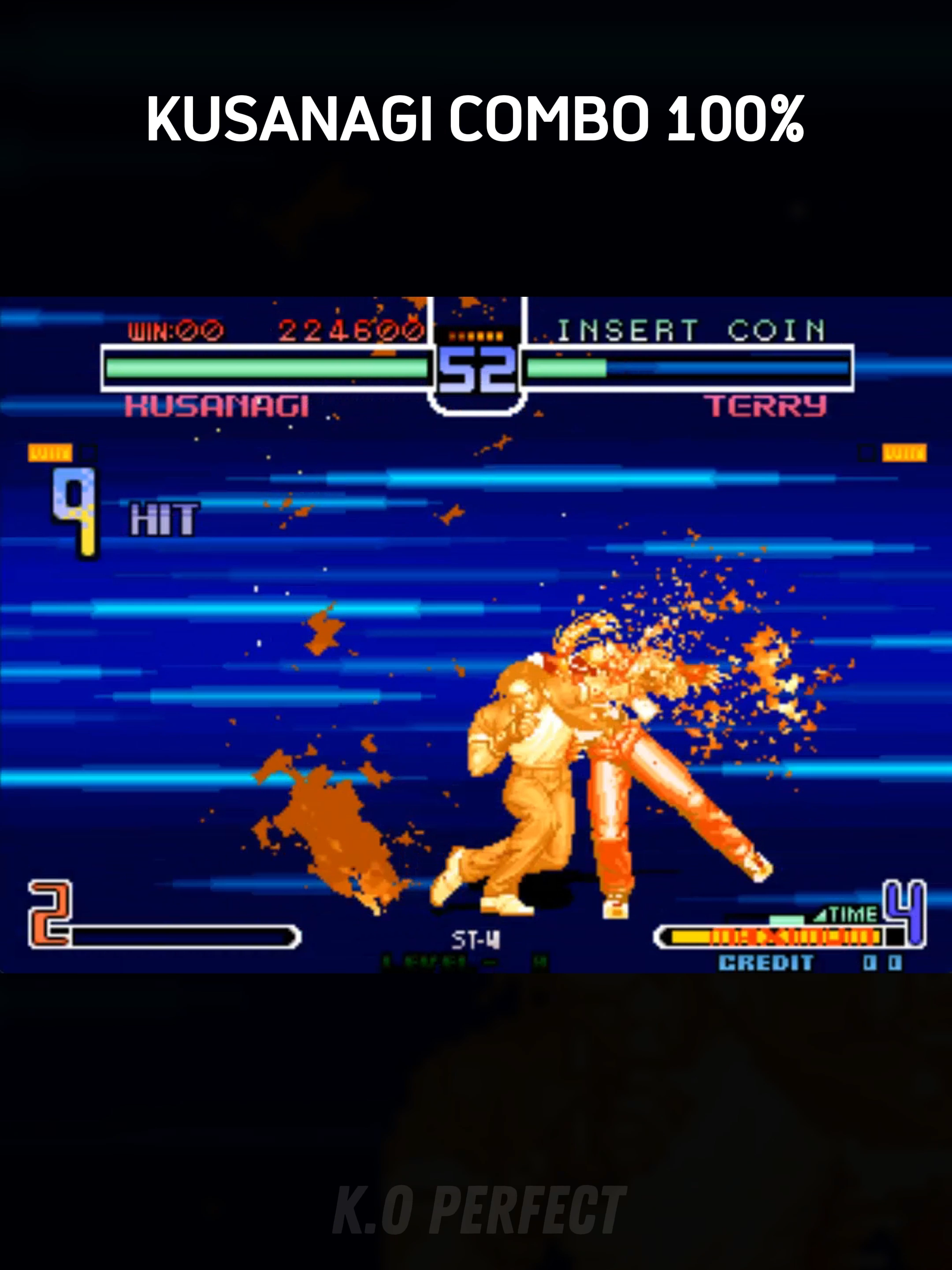 KUSANAGI Combo Mortal 100%   KOF 2002   #KOF2002 #KOF2002MAGICPLUS #SNK #KOF2002PLUS #ARCADE #COMBOS #TAS #RUGAL #RUGALERO #RUGALERO3000 #KOF #KOPERFECT #VIRAL #ARCADE #ARCADEGAMES