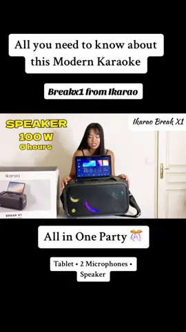 Are you guys ready for this??? A Game changer Modern Karaoke 🤗🤗🤗 . This is the BREAKX1 from Ikarao and its all in one party karaoke box… #breakx1 #ikarao #breakx1review #ikaraoreview #karaokebox #partybox #modernkaraoke #foryou #trend #viral #mamagvlogs #fyp #funkaraoke #karaoke #karaokelover 