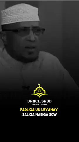 Ku saliya nabiga wa jimce 🫶🏻📿❤️🤍 #daaci_saud #fypシ゚viral #somalitiktok12 #sheekhmaxamuudxaliike #sheekhdirir 
