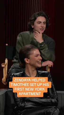 #Zendaya helped #TimotheeChalamet decorate his first apartment!