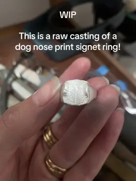 This stage is fun, but the magic will be revealed when its received a full clean up and polish. #dognoseprint #dognoseprintjewellery #keepsakejewellery #celebrateyourdog #dogmumlife 
