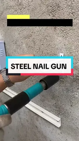 Di na kailangan barena derecho nails na sa concrete wall kaya order na sa Yellowbag 👆🛒 #manualsteelnails #fypシ #foryoupage #steelnailgun #manualsteelnailgun #learnontikok 