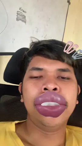 #stitch dengan @_beauty_boy tutorial bibir dower