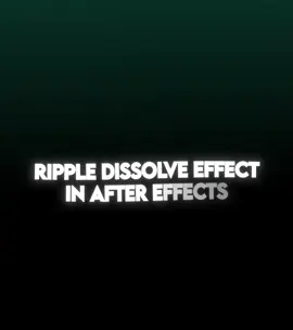 Tutorial After Effects: Ripple dissolve effect | Quality and presets in my payhip  #audios #tutorial #edit #capcut #aftereffects #edits #tutorials_hafey 