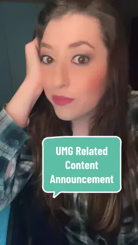 How does the UMG withdrawal affect my content? I’m still not entirely sure but I feel more comfortable erring on the side of caution for now! Please bear with me 💜🫶