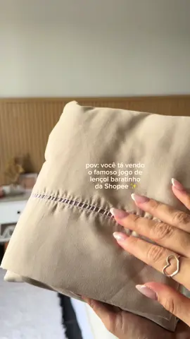 pov: o jogo de lençol mais barato da vida e é perfeito e eu posso provar 🤩  R$39,90 você compra ele na @Shopee Brasil  se quiser o link é so pedir nos comentários que eu envio 🫶🏻  #achados #donadecasa #jogodelençol #lencolshopee #shopee #achadosshopee #achadosshopeebrasil #shopeebrasil #achadinhos #barato #pov #dica #dicas #achadosrj #dicadashopee #comprandobarato 