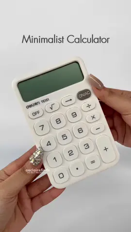 minimalist calculator 🎀 #calculator #fyp #deliph #school #accountancystudent #businesstiktok #backtoschool #schoolessentials #aestheticcalculator #trendingnow 