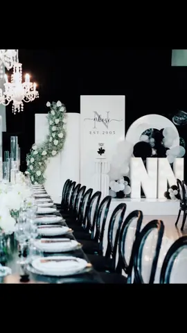 Birthday Baddie 🖤🫶🏾🤍 | Wellseated Decor Though 💁🏽‍♀️💯 #18 #birthday #black #white #decor #balloonart #backdrop #satiktok🇿🇦 #mzansitiktok #tiktok #nkosi #18th #champagne 