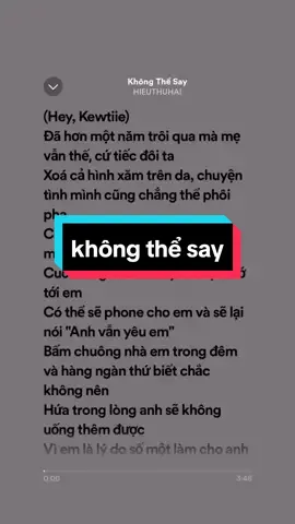 Không Thể Say 🥀#music #lyrics #fyp #viral #trendingsong #thinhhanh #xuhuong #tramy776 #my_licee🍀 