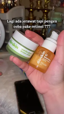 Retinol yg sangat bersahabat utk kulit berjerawat..👌🏻 #ngeracundiskon #promodorskin #dorskinretinol #dorskinmatchaglowdreammask 