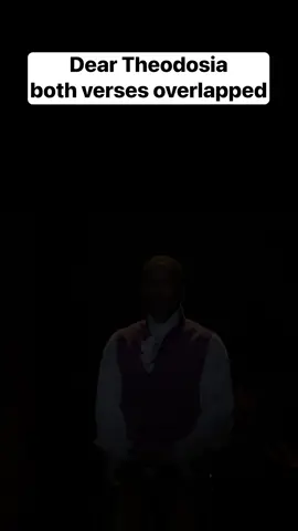 I think this is how Lin originally wrote Dear Theodosia, but changed it for some reason #musicaltheatre #hamilton