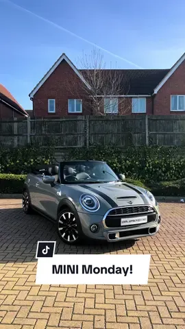 Dropping the top and elevating the drive! Because #MINIadventures are full of purpose. Finished in Moonwalk Grey with full black leather interior. Features include: - Heated Front Seats - MINI Excitement Pack - Cruise Control - Black Bonnet Stripes - Navigation Pack - Comfort Pack &  Click the link in our bio to discover more about this #ApprovedUsed MINI! #viral #fyp #MINI #miniadventure #miniowners #miniowners #miniconvertible #cars 