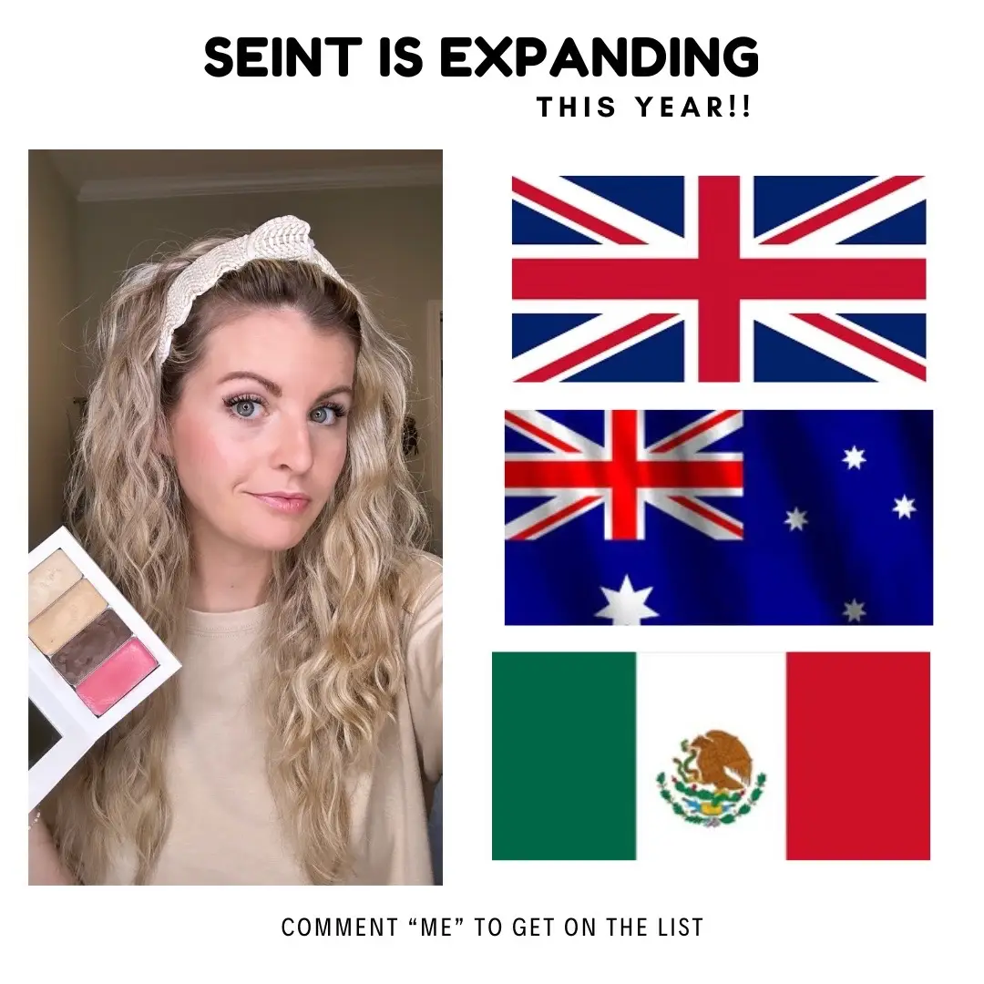 AHHHH!!! We are going GLOBAL baby!!! I am SO excited to announce that Seint shipping should be available for shipping to the UK, Australia, and Mexico THIS YEAR! If you are from any of these areas and you want to be first to know exactly when and have me reach out with a color match when the time comes, please comment “ME” and I’ll send you a brief form! #seint #seintmakeup #seintuk #seintaustralia #seintmexico #seintshipping #seintexpansion #viralmakeup #creammakeup #easymakeup #makeupforbeginners #makeupformatureskin #uk #australia #mexico 